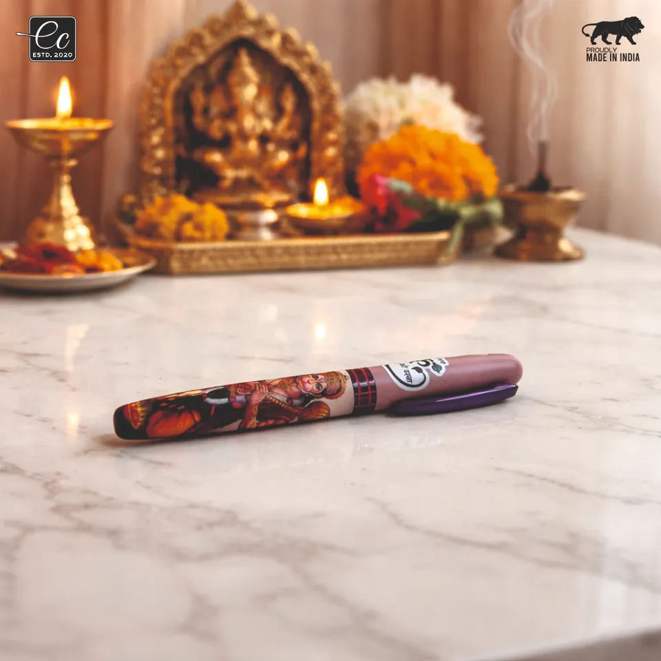 Premium Hanuman-Themed Designer Pen – Spiritual Elegance Meets Modern Craftsmanship